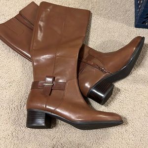 Leather boots by Nine West